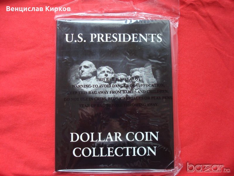 САЩ: албум за серията с Президентите - 39 монети х 1 долар, снимка 1