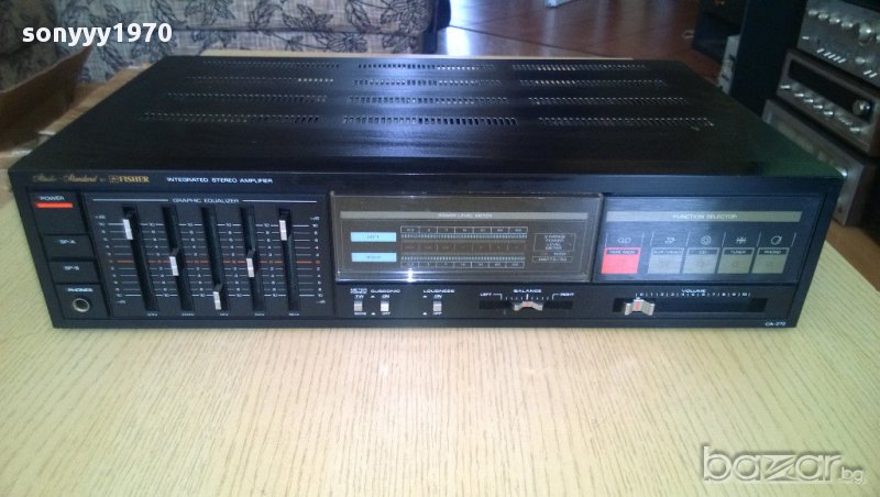 fisher ca-272- stereo integrated amplifier-470wata на трафа-japan, снимка 1