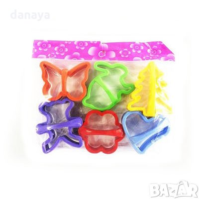 657 Формички за дребни сладки комплект от 6 броя резци за бисквити курабийки, снимка 3 - Форми - 23653405