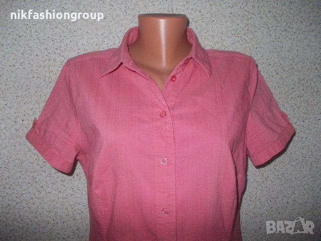 Розова еластична риза, L размер, снимка 2 - Ризи - 25082183