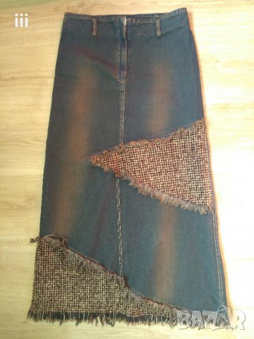 Дънкова пола , снимка 2 - Поли - 23022672