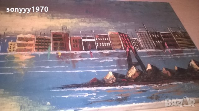 bernad-картина с яхти/море-100х35см-внос швеицария, снимка 7 - Колекции - 26042894