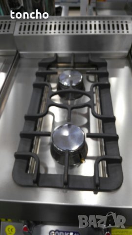 Професионален газов двоен котлон с защита, снимка 2 - Обзавеждане на кухня - 23415215