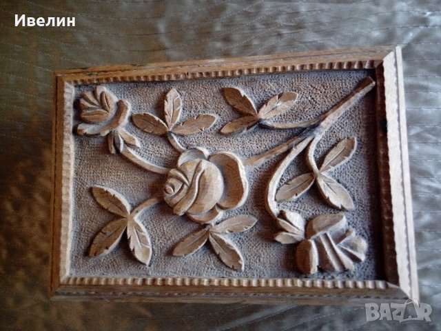 стара дървена кутия, снимка 2 - Антикварни и старинни предмети - 21568422