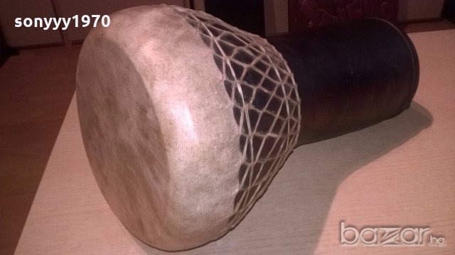 Тарамбука-ръчна изработка-с оплетка-38х25см-внос англия, снимка 3 - Ударни инструменти - 18643739