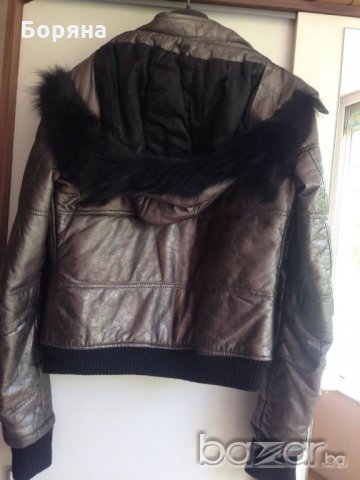 Дамско яке, естествена кожа  , снимка 2 - Якета - 19730823