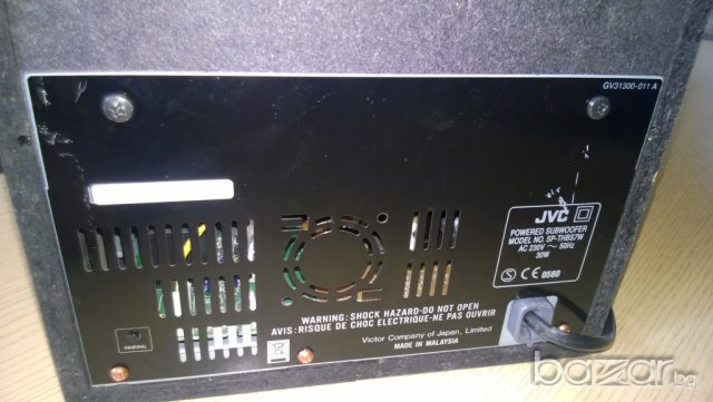 jvc sp-thbs7w-220v/30w-powered subwoofer-внос швеицария, снимка 12 - Тонколони - 8212176