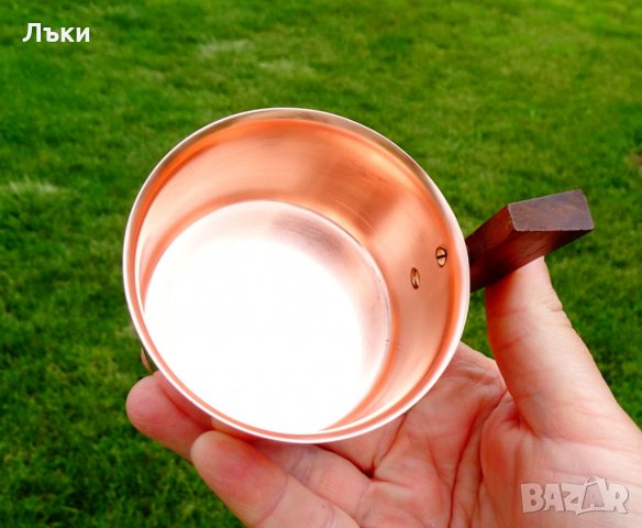 Медни чаши 120 мл.,чиста червена мед. , снимка 3 - Антикварни и старинни предмети - 25300632