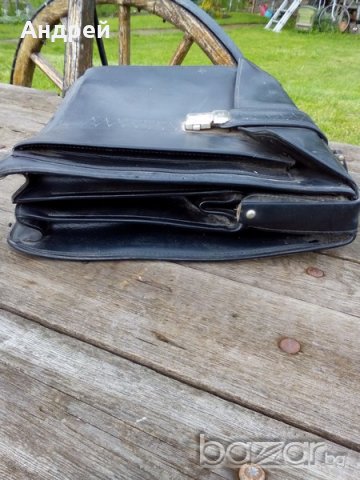 Стара кожена чанта, снимка 3 - Антикварни и старинни предмети - 18384802