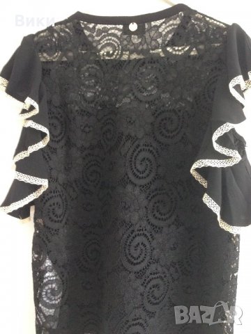 Красива блуза Liu Jo дантела, снимка 11 - Тениски - 21938285