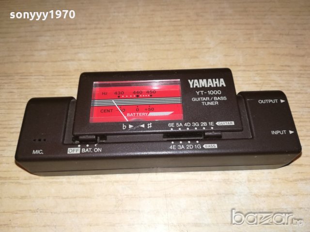 yamaha yt-1000 guitar/bass tuner-внос англия, снимка 11 - Струнни инструменти - 20694315
