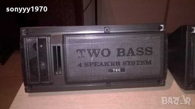 tec 2x100w-2бр тонколони-28х15х13см-внос швеицария, снимка 4 - Тонколони - 22702962