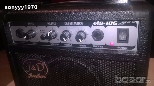 j&d brothers ms10g guitar amplifier-внос швеицария, снимка 9 - Ресийвъри, усилватели, смесителни пултове - 19126512