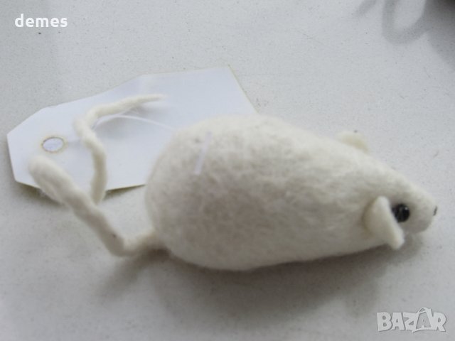 Мишка -екологично чиста играчка от филц,ръчна изработка,нова, снимка 3 - Други - 23480425
