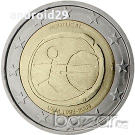 2 Евро монети (възпоменателни) емитирани 2009г (10г. на Икономически и Паричен съюз), снимка 16 - Нумизматика и бонистика - 15990617