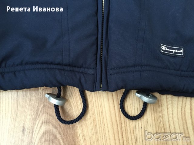 CHAMPION  дамско яке суичър оригинален, т.син, хастар мрежа, размер S., снимка 6 - Якета - 11055874