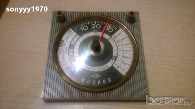 Москва-стар термометър/календар-15/15см, снимка 5 - Антикварни и старинни предмети - 14026733