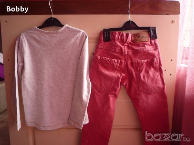 Блузка George и дънки Name It 5-6 години, снимка 2 - Детски комплекти - 19508748