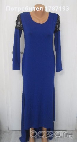 Дълга синя рокля , снимка 2 - Рокли - 19578295