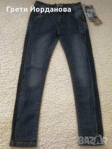 НОВИ!!! С етикет!!! Дънки за момче 10г. / 140, снимка 1