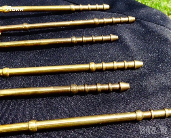 Бронзови лъжици за коктейли,лимонада,капучино., снимка 3 - Антикварни и старинни предмети - 25454739