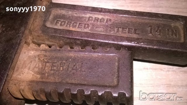 АНТИКА-drop forged-steel 14 in-40см-с дървена дръжка-внос швеицария, снимка 9 - Други инструменти - 18429878