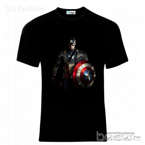 Мъжка Тениска Captain America, снимка 1
