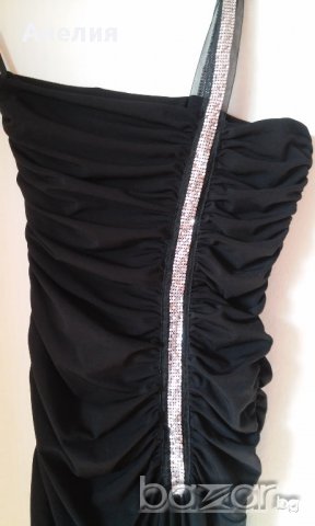Стилна черна дълга дамска рокля, снимка 6 - Рокли - 16685863