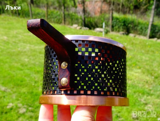 Меден мангал за затопляне,свещник,репелент. , снимка 3 - Антикварни и старинни предмети - 25210229