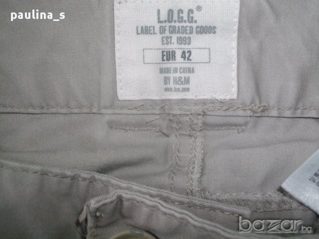 Еластични дънкови бермуди L.O.G.G "H&M"/ мъжки бермуди , снимка 9 - Къси панталони - 14796182