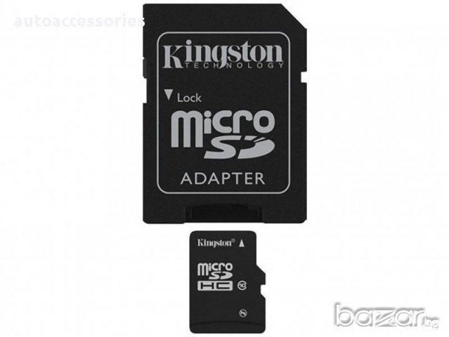 Kingston MicroSDHC 16GB Class 4 SDC4/4GB+SD adapter