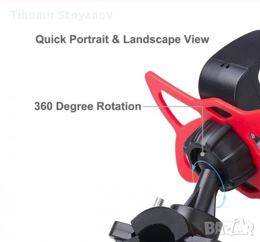 Държач за телефон сматфон за колело Стойка за Велосипед Здрава стабилна, снимка 3 - Велосипеди - 26027343