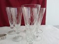 кристални чаши за шампанско гравирани , снимка 1 - Антикварни и старинни предмети - 20026884