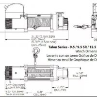 Лебедка за джип (пътна помощ) ”SuperWinch TALON” 12.5 SR /12V синтетично въже - НОВА, снимка 5 - Аксесоари и консумативи - 23312628