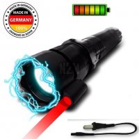 ПРОМО 3в1 Мощен немски електрошок LED фенер червен Лазер шок POLICE , снимка 1 - Оборудване и аксесоари за оръжия - 26001184