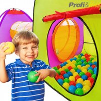 Детска палатка с тунел и 200 топки, снимка 4 - Играчки за стая - 22233628
