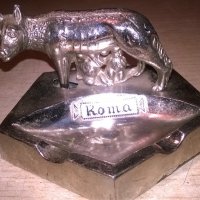 roma-ретро колекция-метален пепелник-внос швеицария, снимка 3 - Колекции - 22010948