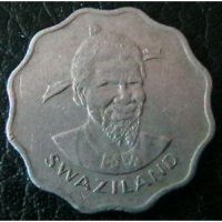 5 цента 1974, Свазиленд, снимка 2 - Нумизматика и бонистика - 21319630