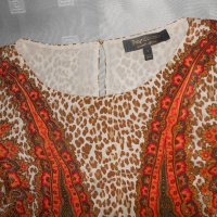 Копринена рокля Juicy Couture - Silk Kasbah Paisley Border , снимка 16 - Рокли - 21969371