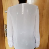 Бежова блуза от шифон Vero Moda М, снимка 3 - Блузи с дълъг ръкав и пуловери - 23207986