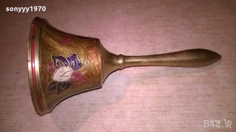 камбана-мед/месинг-20х9см-внос швеция, снимка 1