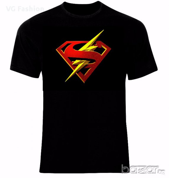 Светкавицата vs Супермен The Flash vs Superman Logo Тениска Мъжка/Дамска S до 2XL, снимка 1