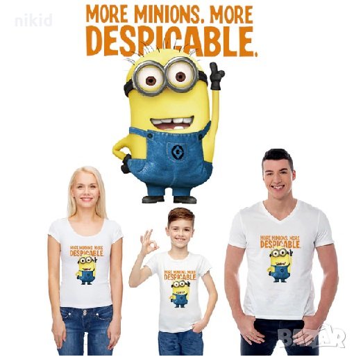 Миньон  Minion щампа термо апликация картинка за дреха блуза, снимка 1