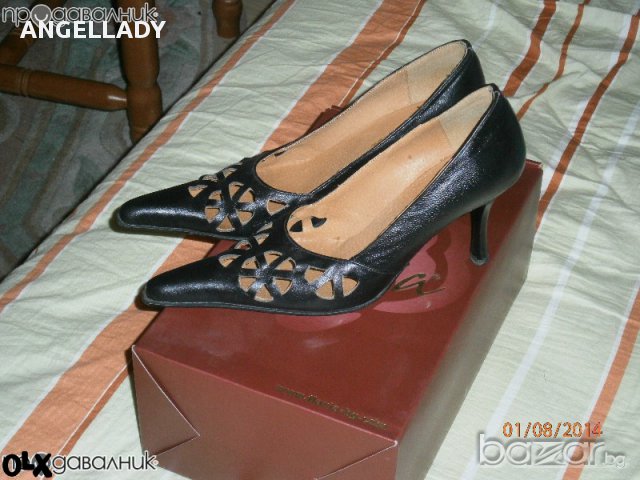 Продавам черни дамски обувки, снимка 2 - Дамски обувки на ток - 14268459