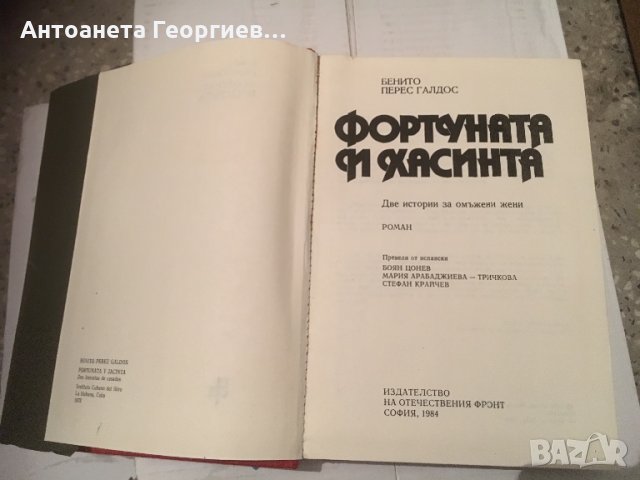 Фортуната и Хасинта - Бенито Перес Галдос, снимка 3 - Художествена литература - 25155389