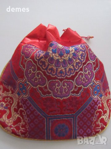 Традиционна торбичка тип пунгия от плат DELL от Монголия-12, снимка 2 - Други - 23441772