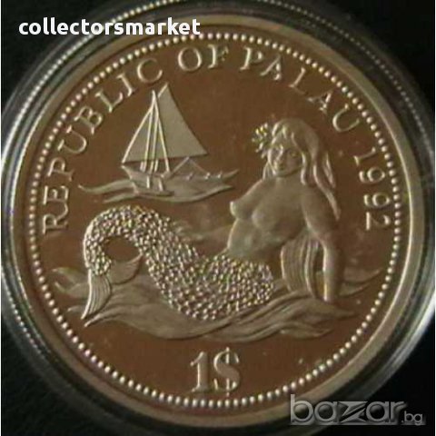 1 долар 1992, Палау