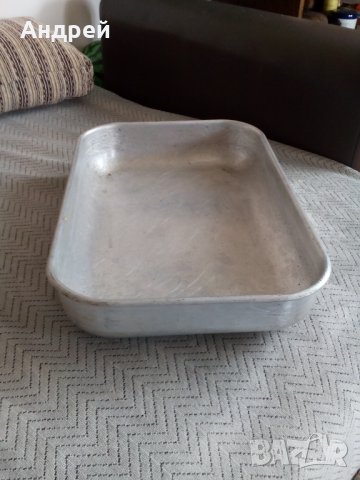 Стара алуминиева тава, снимка 2 - Антикварни и старинни предмети - 24604894