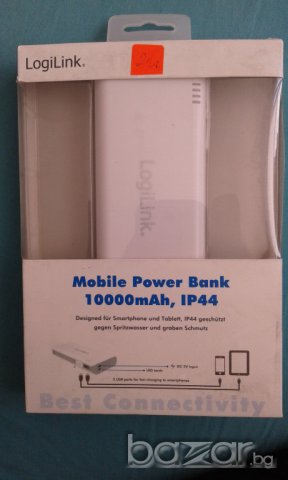 Logilink Mobile Power Bank 10000mAh, IP44 мобилно зарядно за таблети и смартфони, снимка 8 - Външни батерии - 17801698