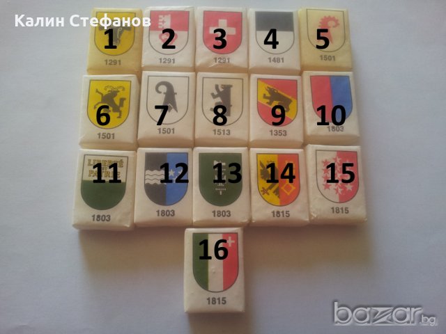  за колекция захарчета от авио линии кубчета 16 различни, снимка 2 - Колекции - 19594760